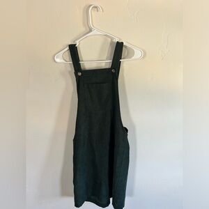 adorable forest green overall dress. Only worn a few times.